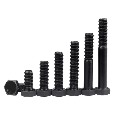 8.8 12.9 grado M6-M36 M10 hexadecimal negro para el lavado de tuercas DIN933 ZINC acabado plano