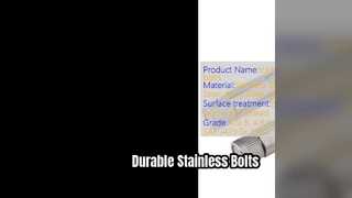 Los pernos de acero inoxidable aseguran sus proyectos